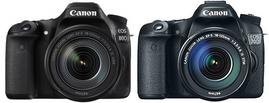  Canon  EOS 80D  vs  70D  Specifications Comparison 